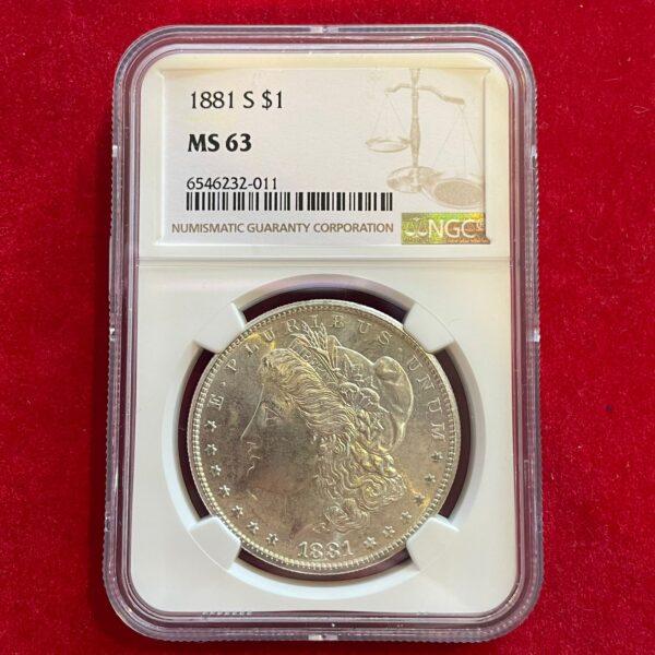 1881-S NGC MS63