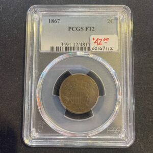 1867 PCGS F12