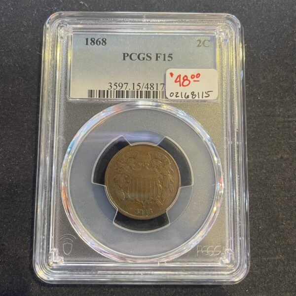 1868 PCGS F15