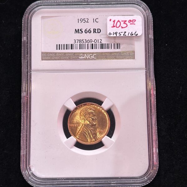 1952 NGC MS66 RD